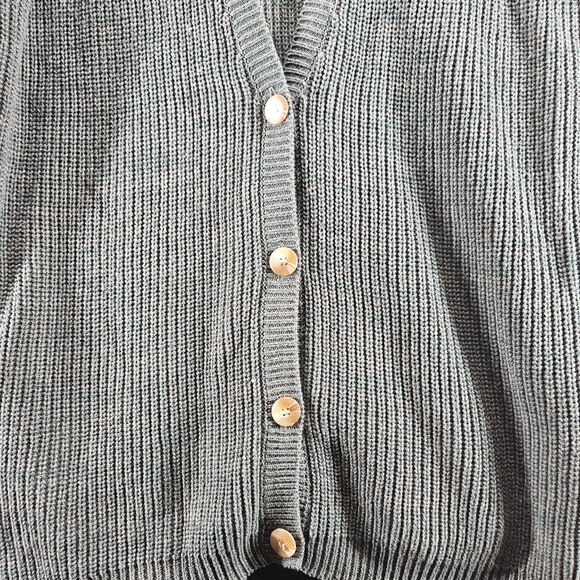 BFA Classics Womens Sweater Green Size 1X 100% Cotton Button Close Long Sleeve - Picture 10 of 12